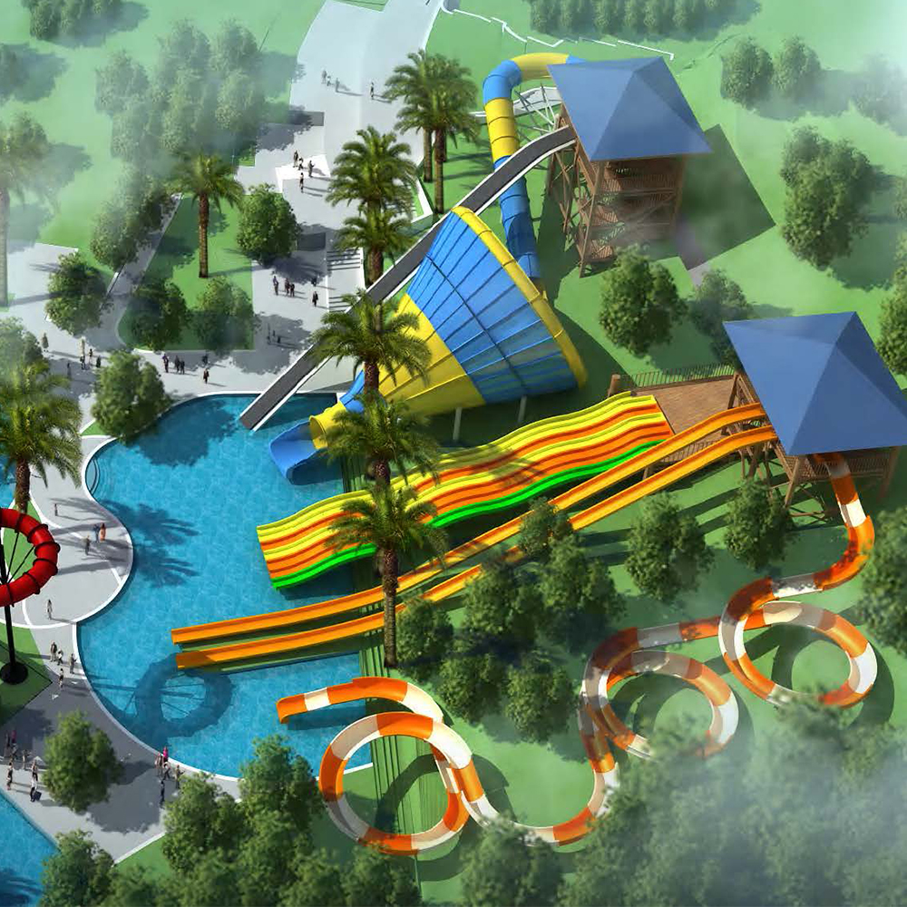 Water Park 大型水游乐方形图