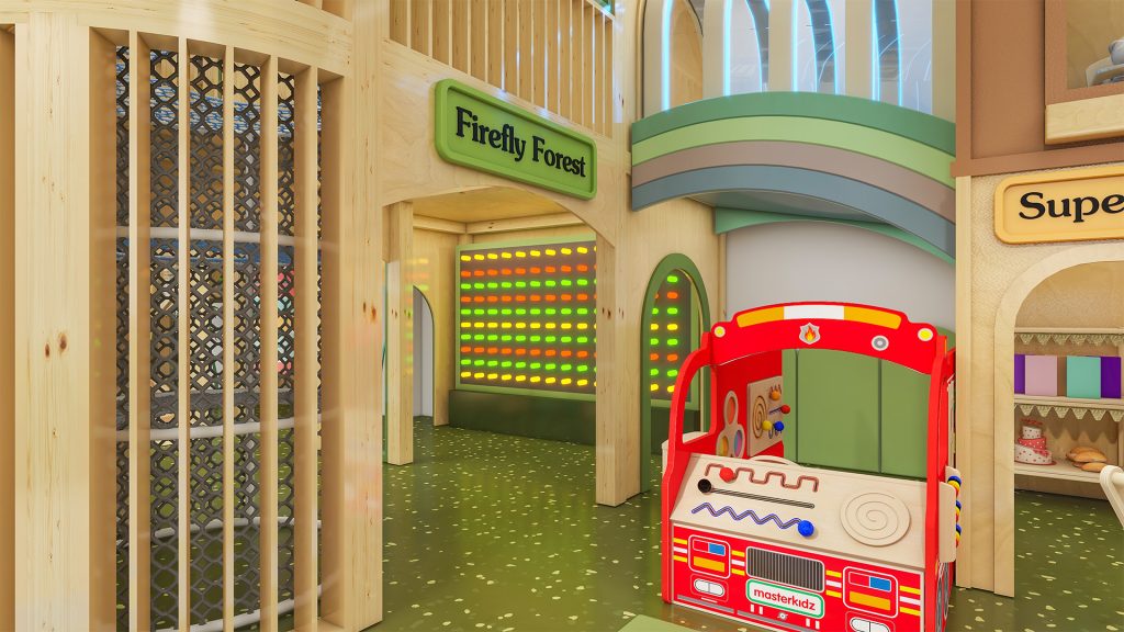 Sunrise-Themed Kids Play Cafe Design in DC, USA