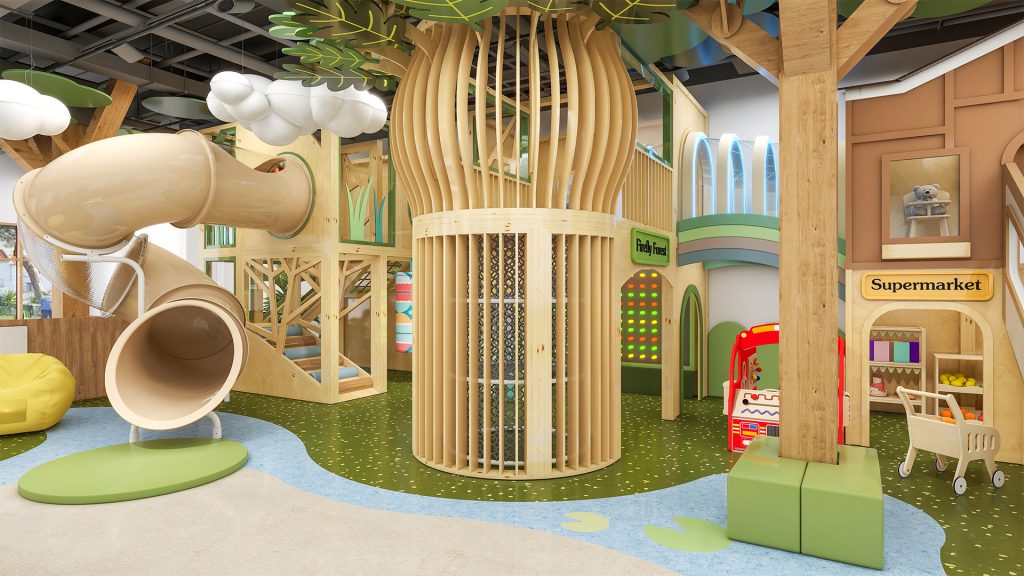 1Sunrise-Themed Kids Play Cafe Design in DC, USA