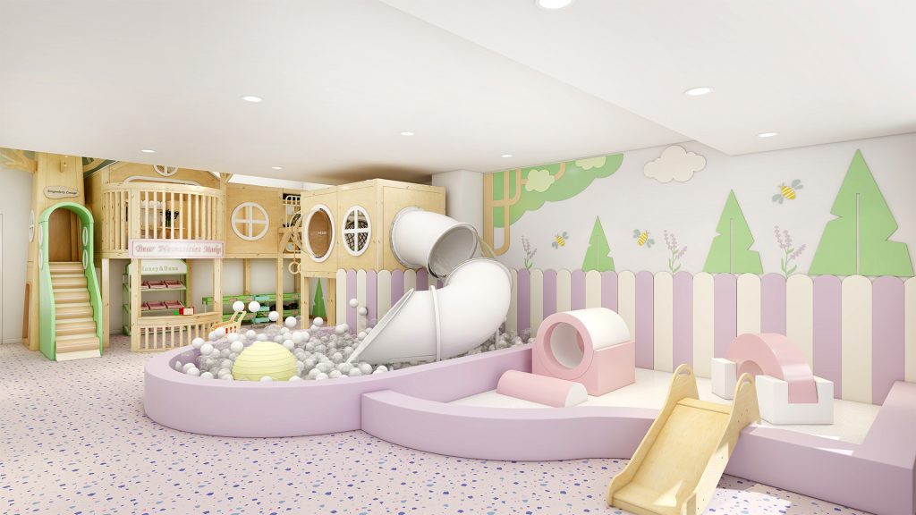 An 80m² Creative Kids Cafe Design