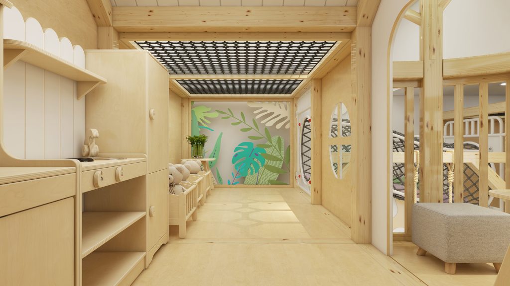 An 80m² Creative Kids Cafe Design