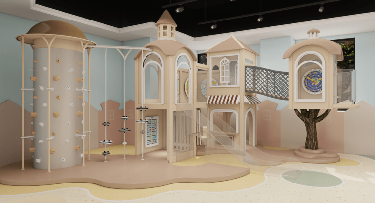 Morandi Castle Themed Luxury Kids Playroom