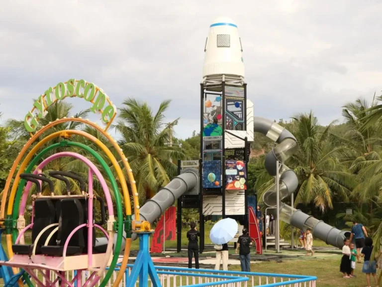 Space Rocket Tower Themed Outdoor Play