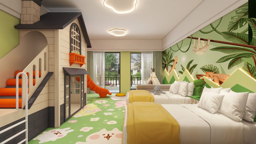Taishan Kangqiao Hot Spring Themed Family Room Customization