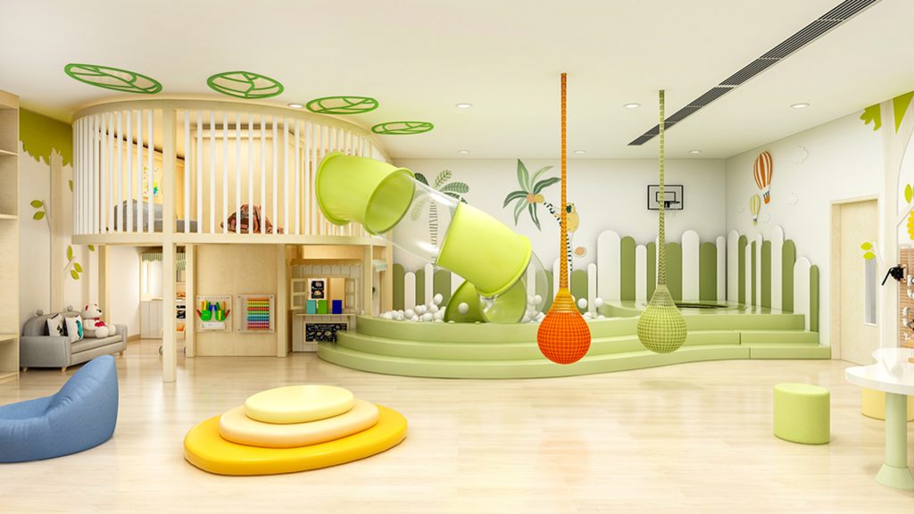 Nouf International School Indoor Playground Setup, KSA