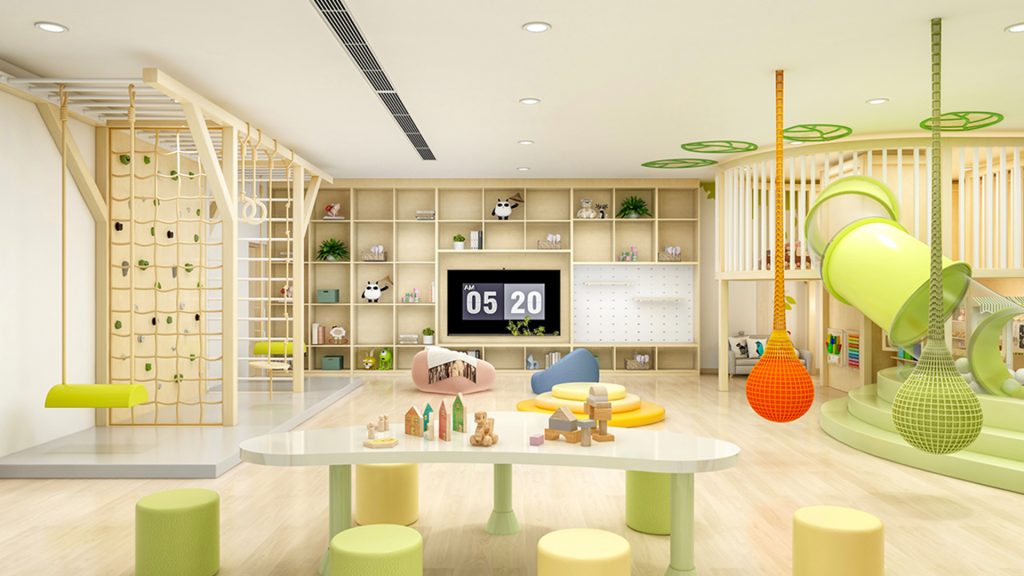 Nouf International School Indoor Playground Setup, KSA