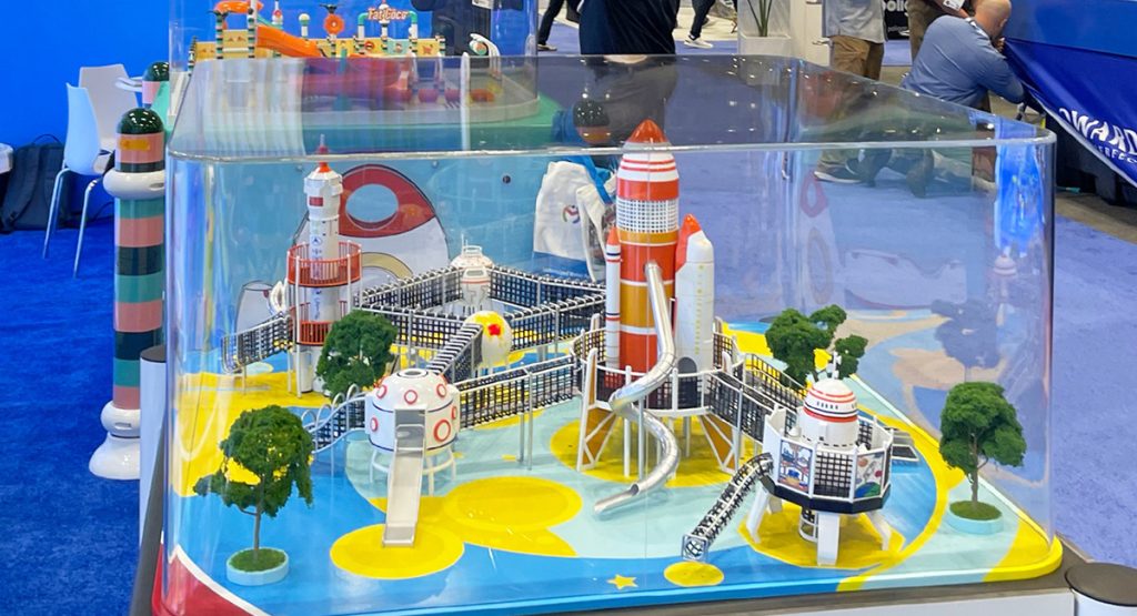 Solutions for outdoor playgrounds, water parks, indoor play centers, kindergarten setups, and family play spaces.