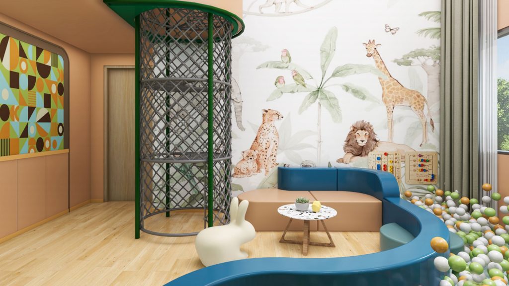 Giraffe Hotel Kids Room | The Long-Necked Forest Adventure Camp
