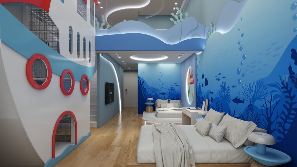 Senbola Underwater Fantasy Family Room with Customized Play Equipment