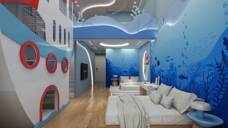 Senbola Underwater Fantasy Family Room with Customized Play Equipment