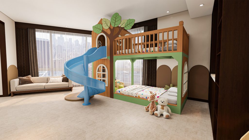 shenzhen yinshan resort – hotel family room design & build 6