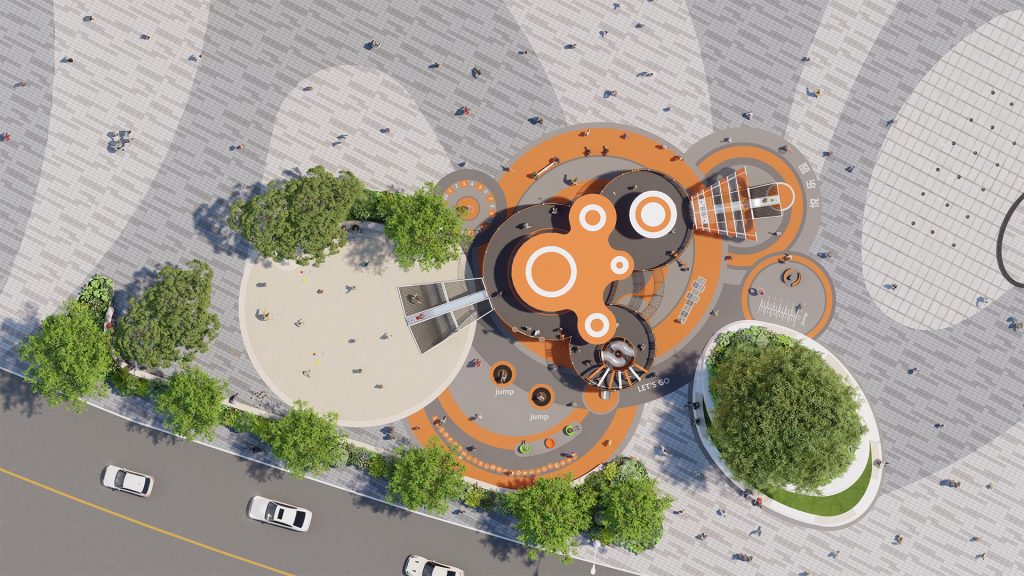 Foshan Yueran Plaza · Children's Non-Powered Playground Equipment