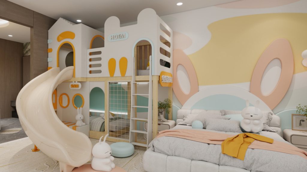 Shandong Theme Family Suite Design for Hotel