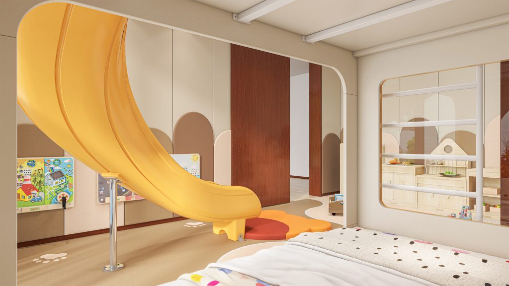 Warm-Themed Bear-Themed Family Room at a Hot Spring Hotel