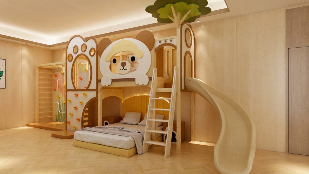 Shandong Theme Family Suite Design for Hotel