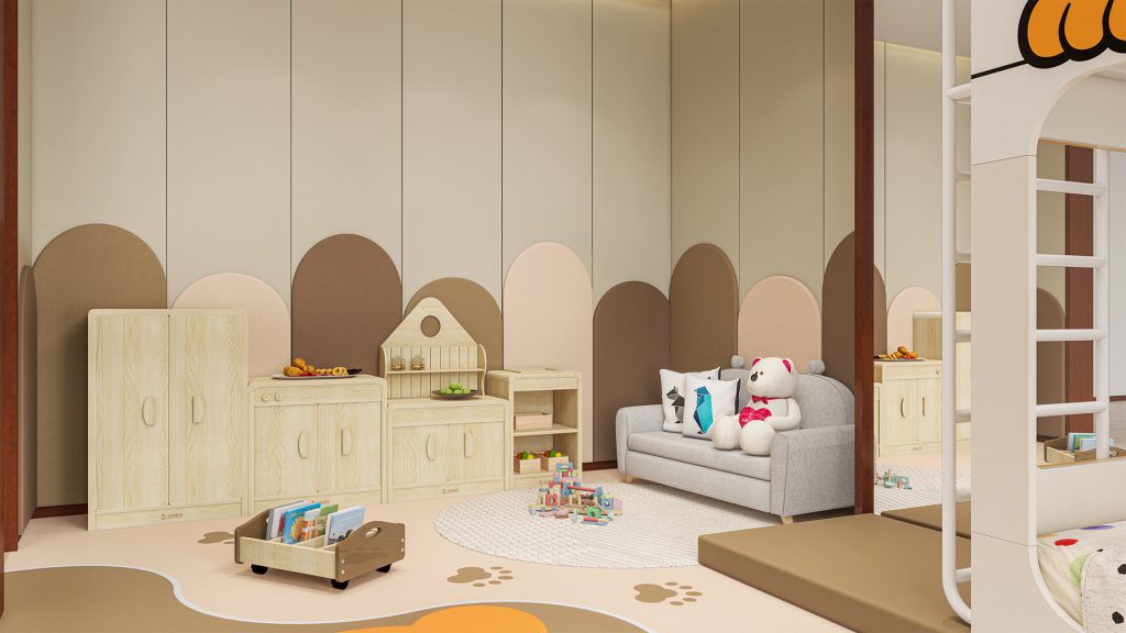 Warm-Themed Bear-Themed Family Room at a Hot Spring Hotel