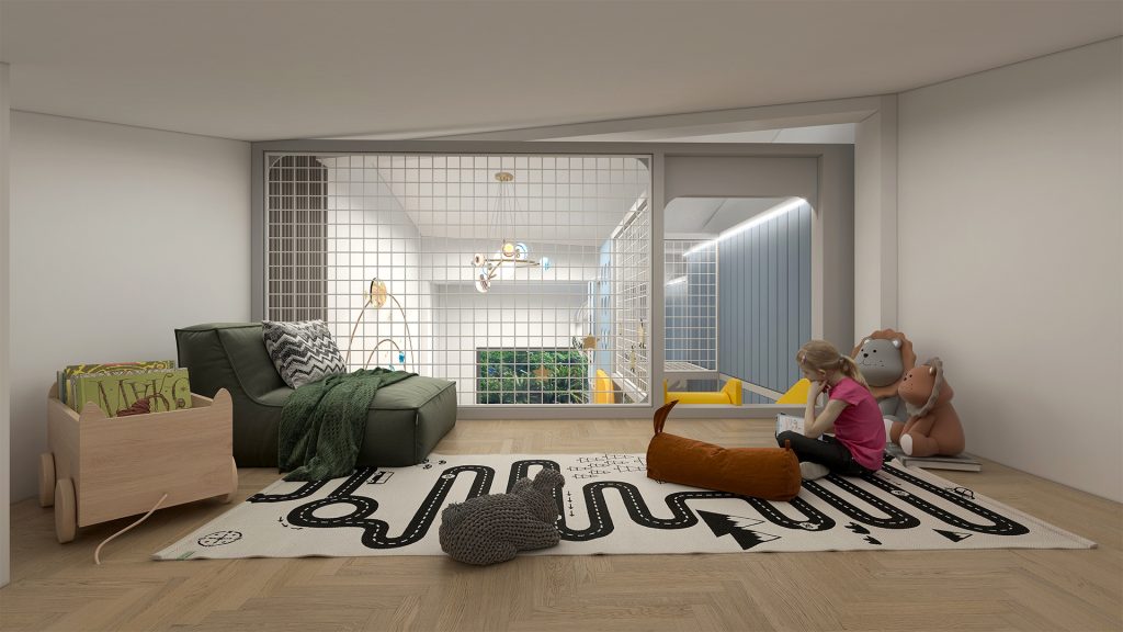 Farmhouse Family-Friendly B&B | Space-Themed Kids' Room