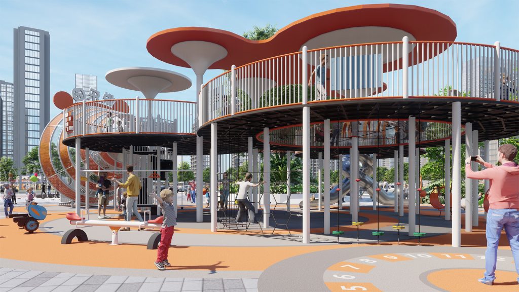 Foshan Yueran Plaza · Children's Non-Powered Playground Equipment
