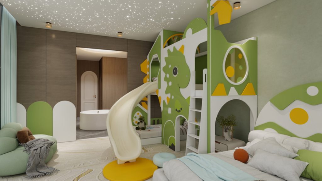 Shandong Theme Family Suite Design for Hotel