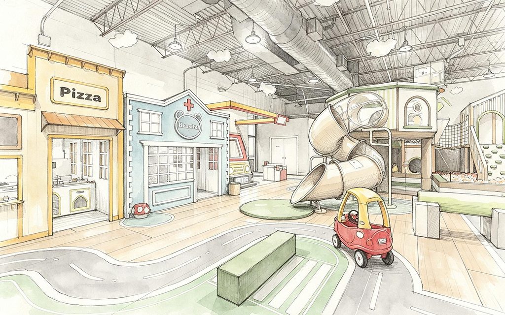 indoor playground layout