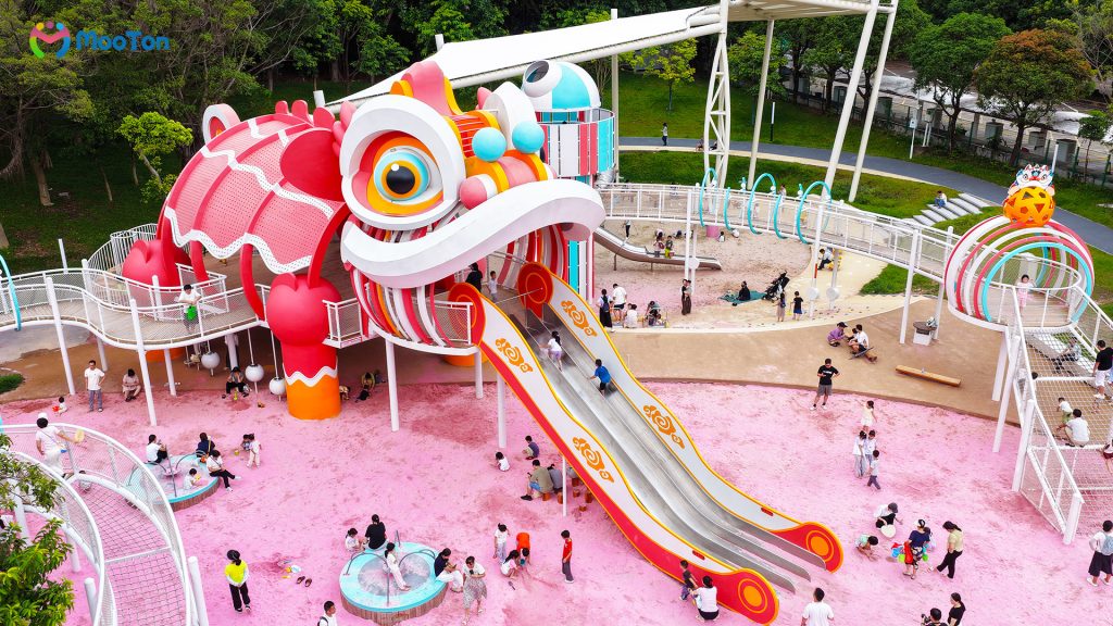 MooTon Custom Play Equipment|Lion-dance Theme Park