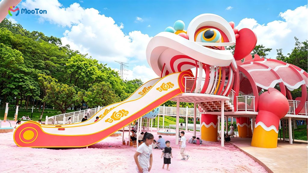 MooTon Custom Play Equipment|Lion-dance Theme Park