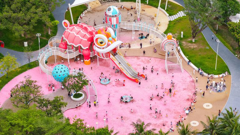 Custom Play Equipment for Municipal | Lion-dance Theme Park